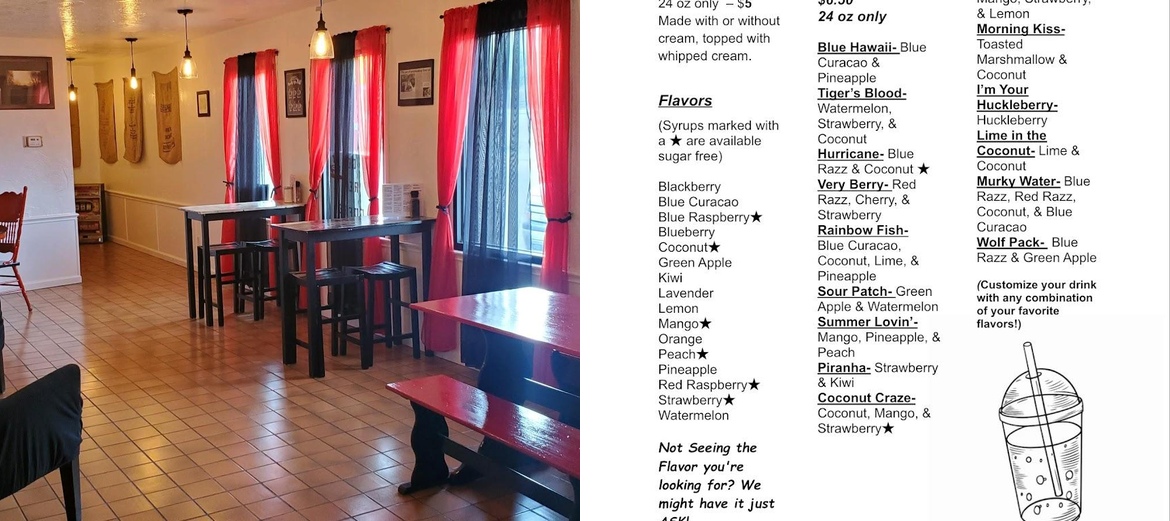 Get Real Coffee Menu